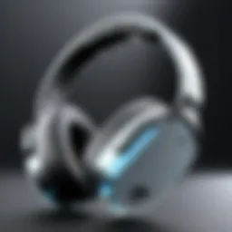 A close-up view of the Skullcandy Crusher headphones showcasing their sleek design.