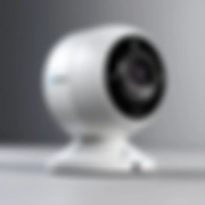 Compact security camera with audio features