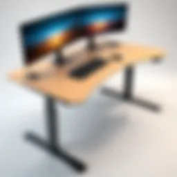 Ergonomic design of the Stand Steady Desk enhancing user comfort