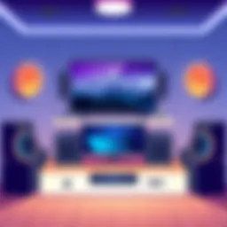 Immersive gaming audio setup