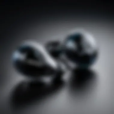 Close-up of high-quality sound output from stylish earbud models