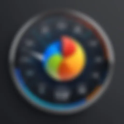 Graphical representation of browser speed comparison