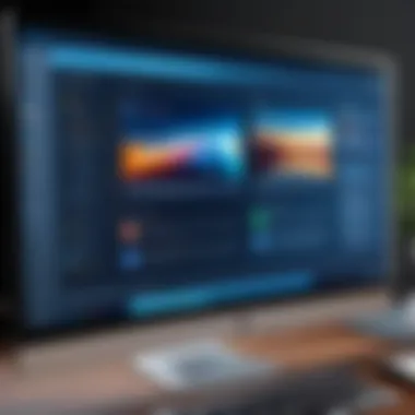User interface showcasing a high-performance browser