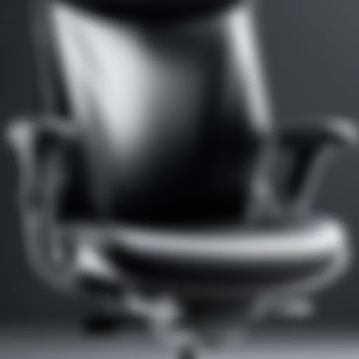 Luxurious high back office chair with ergonomic design