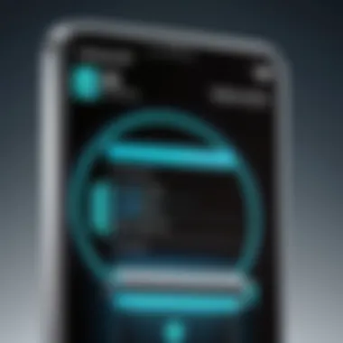 Close-up of a smartphone battery icon indicating high charge