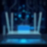 High-performance router showcasing advanced technology