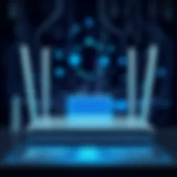 High-performance router showcasing advanced technology