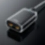A close-up view of a wireless USB adapter