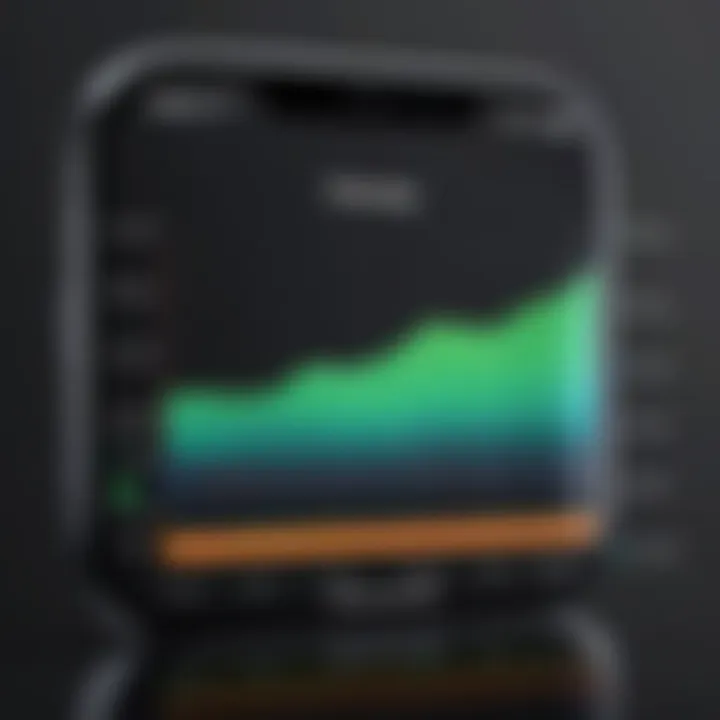 Graph illustrating battery usage over time