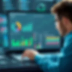 Detailed illustration of background check analytics