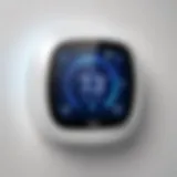 Smart thermostat controlling home temperature