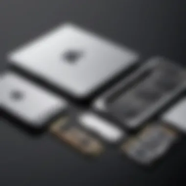 Graphic showcasing different types of storage devices for MacBooks
