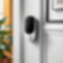 Ecobee Door Sensor installed on a door frame