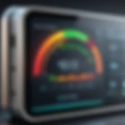 Detailed view of an outlet energy monitor displaying real-time energy consumption metrics.