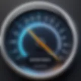 A visual representation of internet speed tests