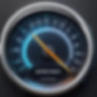 A visual representation of internet speed tests