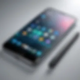 Futuristic smartphone design showcasing innovative features