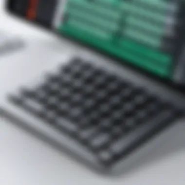 Keyboard Compatibility with Excel on iPad Pro iPad Pro with external keyboard and Excel open