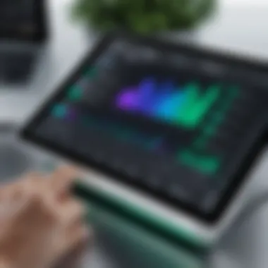 Touch Interface in Excel for iPad Pro Touch interface manipulation of Excel features