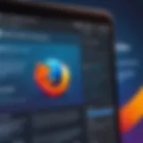 Firefox browser displaying web application interface