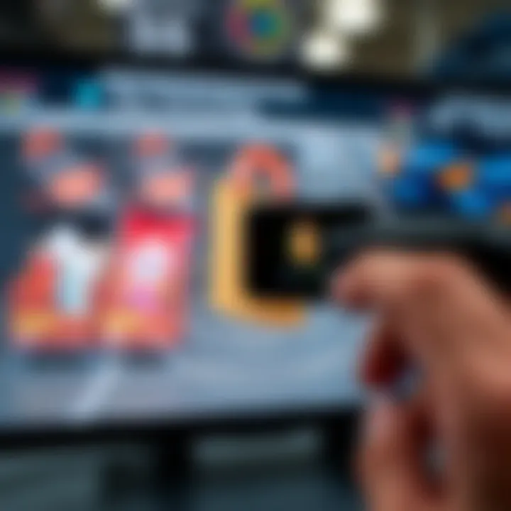 Scanning Products with Visual Recognition A close-up of a product being scanned by an application.