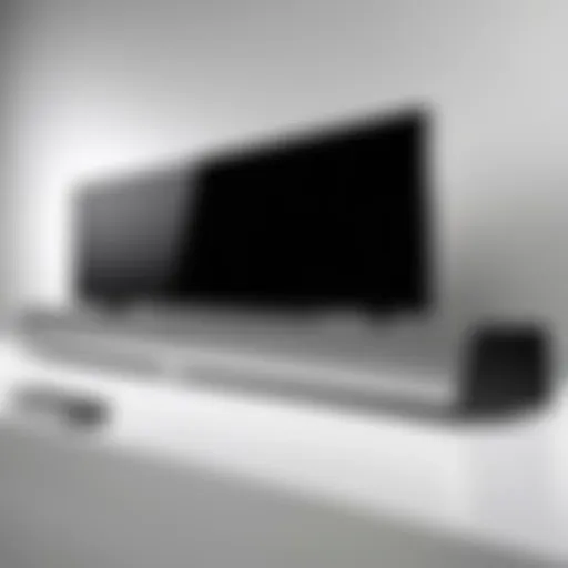 Vizio M Series Sound Bar front view showcasing sleek design