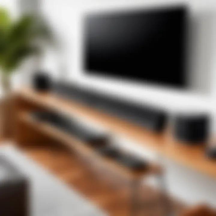 Vizio M Series Sound Bar connected to a television setup