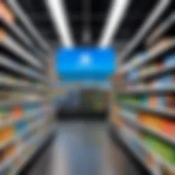 Walmart storefront showcasing gaming section