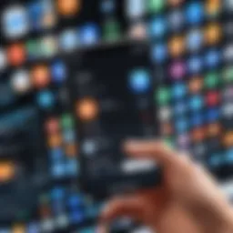 User navigating through the Zapier app on an iOS device